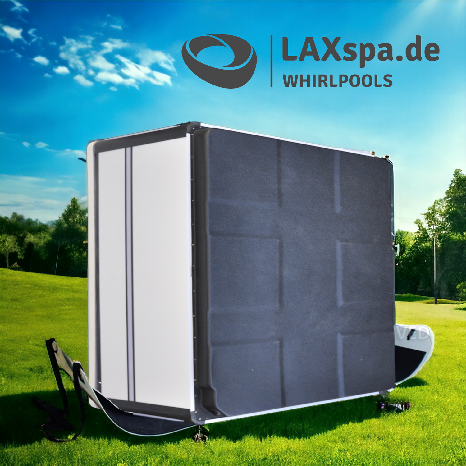 Whirlpool-Rutsche für LAXspa Whirlpools, Lieferhilfsmittel.