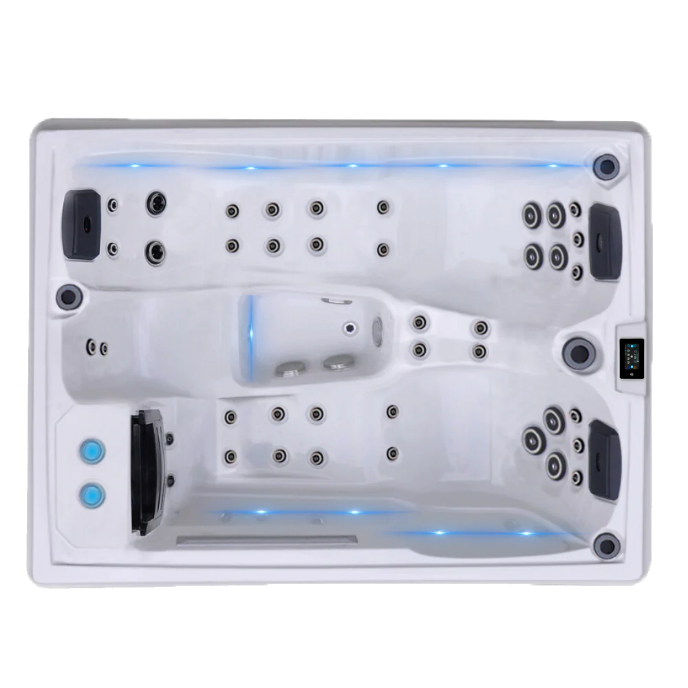 LAXspa 4 - Eco-Paket - Whirlpool für 4 Personen mit 2 Liegen