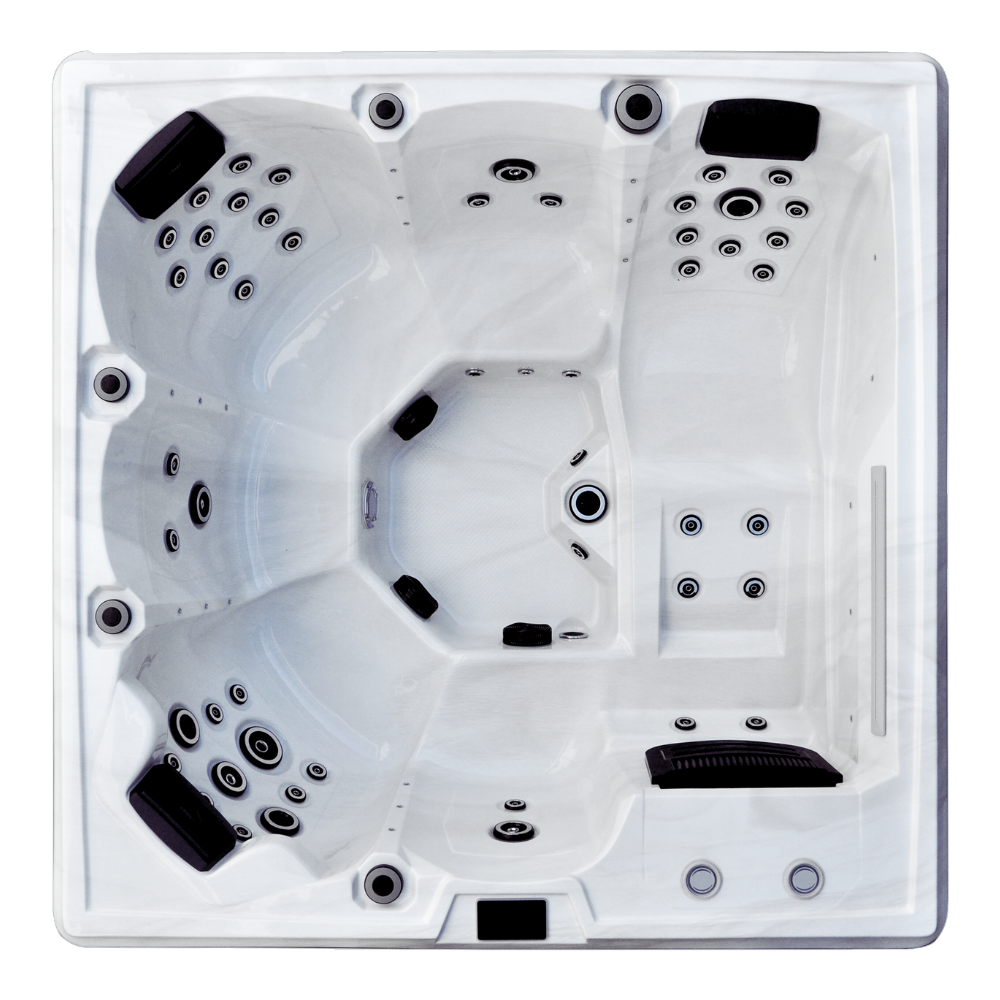 LAXspa 6 - Whirlpool für 6 Personen mit 1 Liege.