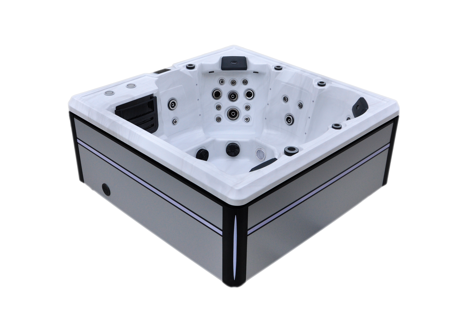 LAXspa 6 - Whirlpool für 6 Personen mit 1 Liege.