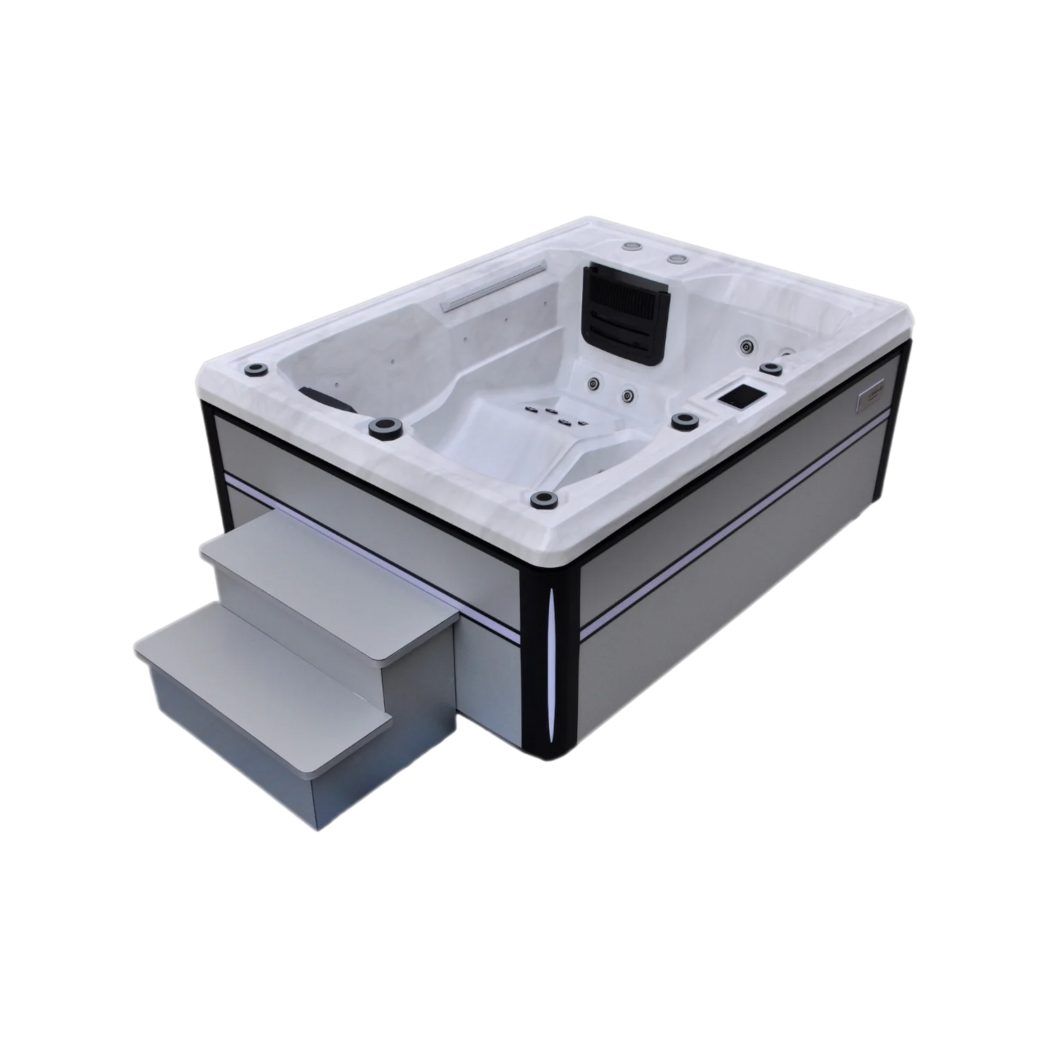 LAXspa 3 - Eco-Paket - Whirlpool für 3 Personen mit 1 Liege