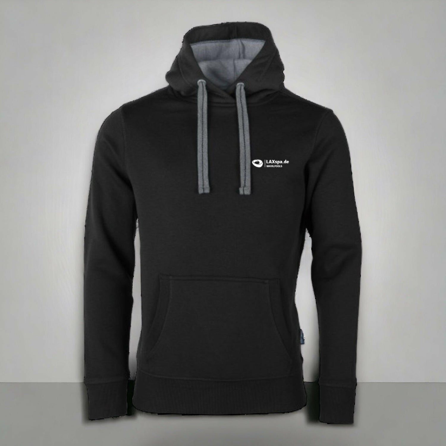 Hoodie mit LAXspa Logo.