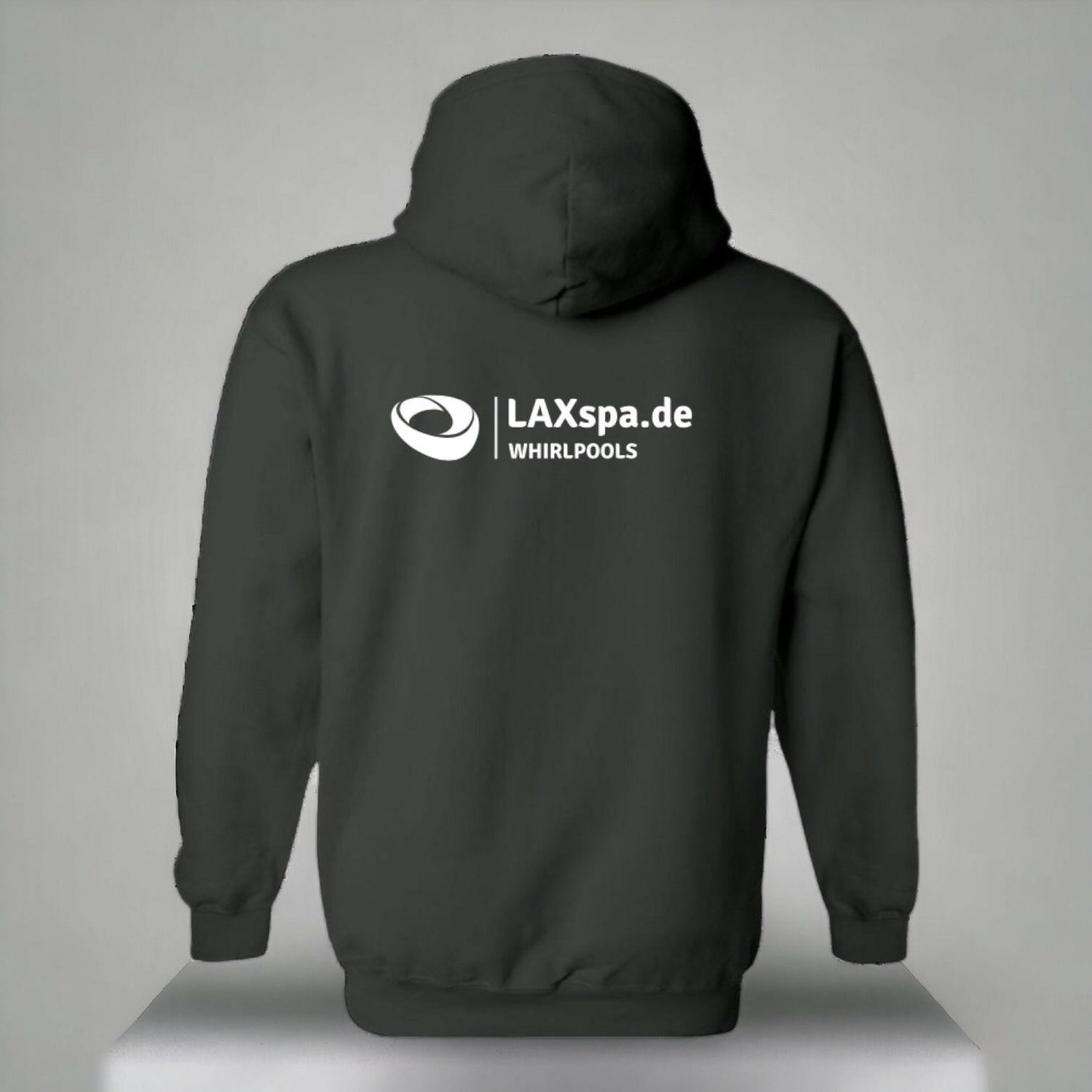 Hoodie mit LAXspa Logo.